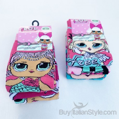 Tris calzini bimba "LOL SURPRISE"