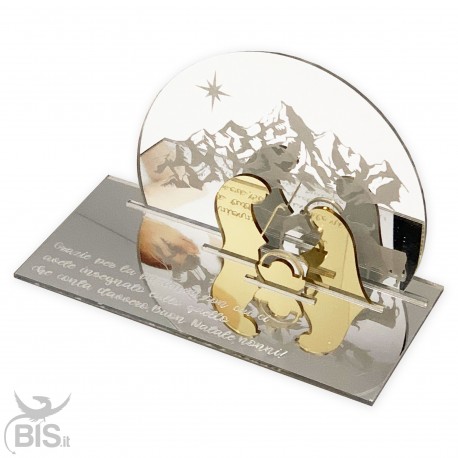 Presepe in plexiglass con dedica da personalizzare