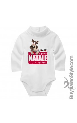 Turtleneck bodysuit "my first christmas"