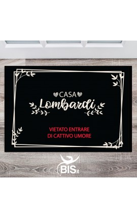 Doormat / indoor rug to customize with family' surname