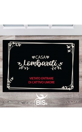 Zerbino Personalizzato Family, Tappeto Ingresso Quadrato Marrone Verde  Albero e Pietra 60X90cm Decorazioni per la Casa : : Casa e cucina