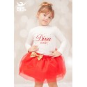 Maglia bimba con stampa "diva sinasce"