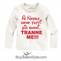 T-shirt manica lunga "A Natale sono tutti più buoni...tranne me"