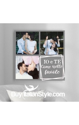 Foto-quadro "Io e te come nelle favole" con 3 foto