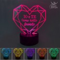 Lampada Led "Io e te come nelle favole"