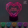 Lampada Led "Io e te come nelle favole"