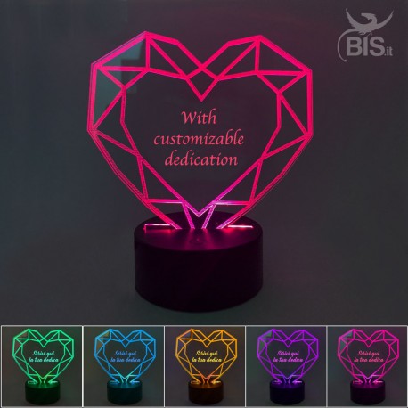 Lampada Led "Io e te come nelle favole"