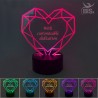 Lampada Led "Io e te come nelle favole"