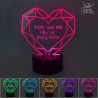 Lampada Led "Io e te come nelle favole"