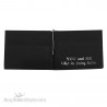 Genuine Leather Man Wallet "Sweet as honey, hard as a rock. I love you, grandfather".