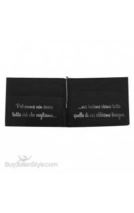 Genuine Leather Man Wallet "You and me like in fairy tales"