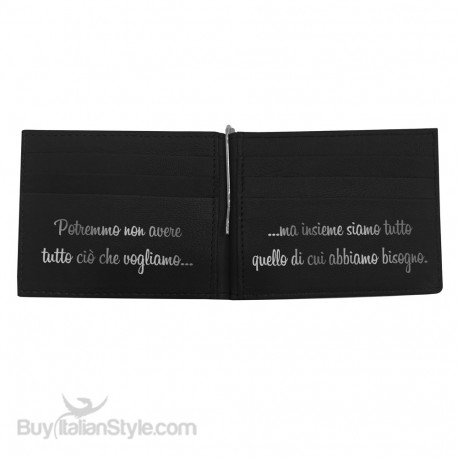 Genuine Leather Man Wallet "You and me like in fairy tales"
