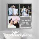 Foto-quadro "Io e te come nelle favole" con 3 foto