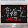 Zerbino/Tappeto da interni personalizzabile con testo "Mano nella mano"