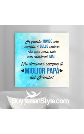 Foto-quadro "Miglior papà del mondo"