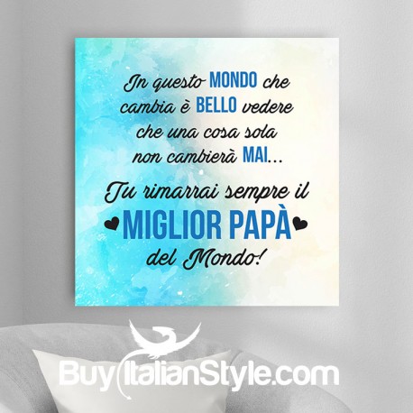 Foto-quadro "Miglior papà del mondo"