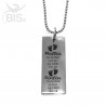 Collana placchetta "Nascita" da personalizzare max. con 2 nomi
