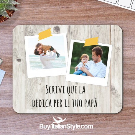 Mousepad da personalizzare con foto e dedica