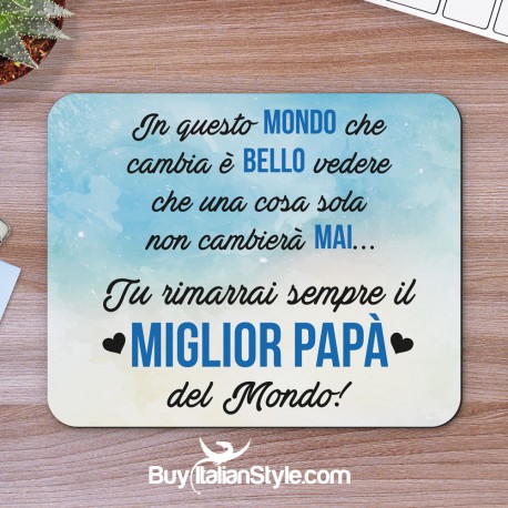 Mousepad da personalizzare con foto e dedica