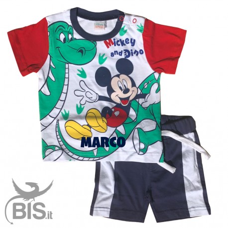 Completino estivo Topolino con nome
