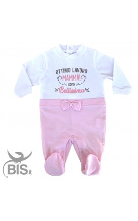 Elegant baby girl summer jumpsuit, to customize with name