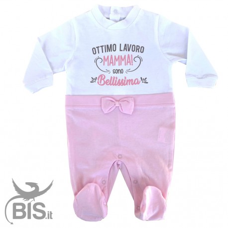 Elegant baby girl summer jumpsuit, to customize with name