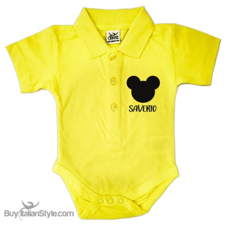 Body Polo Personalizzato "Topino e nome"