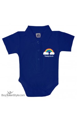 Personalized Polo Shirt Bodysuit "Anchor & Name"