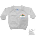 Cardigan in filo maschietto "arcobaleno" da personalizzare