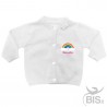 Personalized Baby Cardigan with Name and Baby Face