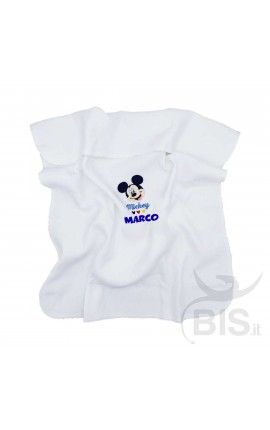 Disney Jersey Blanket "Mickey Mouse + name"