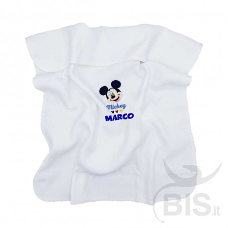 Disney Jersey Blanket "Mickey Mouse + name"