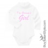 Baby Neck Bodysuit with print "I'm Granny's boy/girl"