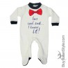 Winter/ summer newborn all in one "I'm cool and I know it"