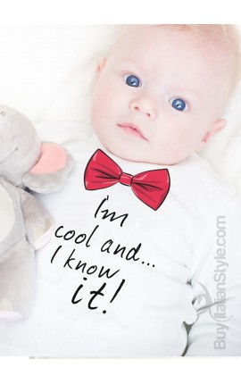 Baby T-shirt  "I'm cool I know it"