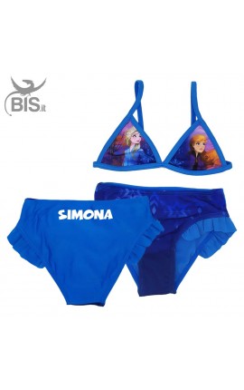 Bikini "Frozen" da personalizzare con nome