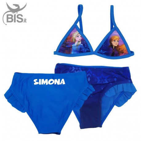 Bikini "Frozen" da personalizzare con nome