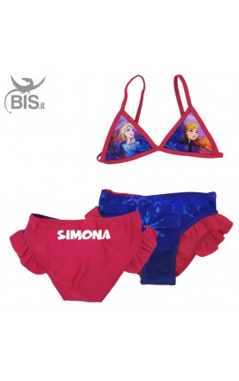 Bikini "Frozen" da personalizzare con nome