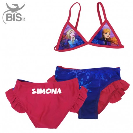 Bikini "Frozen" da personalizzare con nome