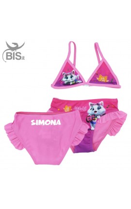 Bikini "44 gatti" da personalizzare con nome