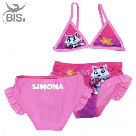 Bikini "44 gatti" da personalizzare con nome