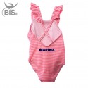 Costume bimba a righe da personalizzare con nome