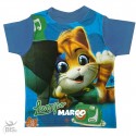 T-shirt bimbo "44 gatti" con nome