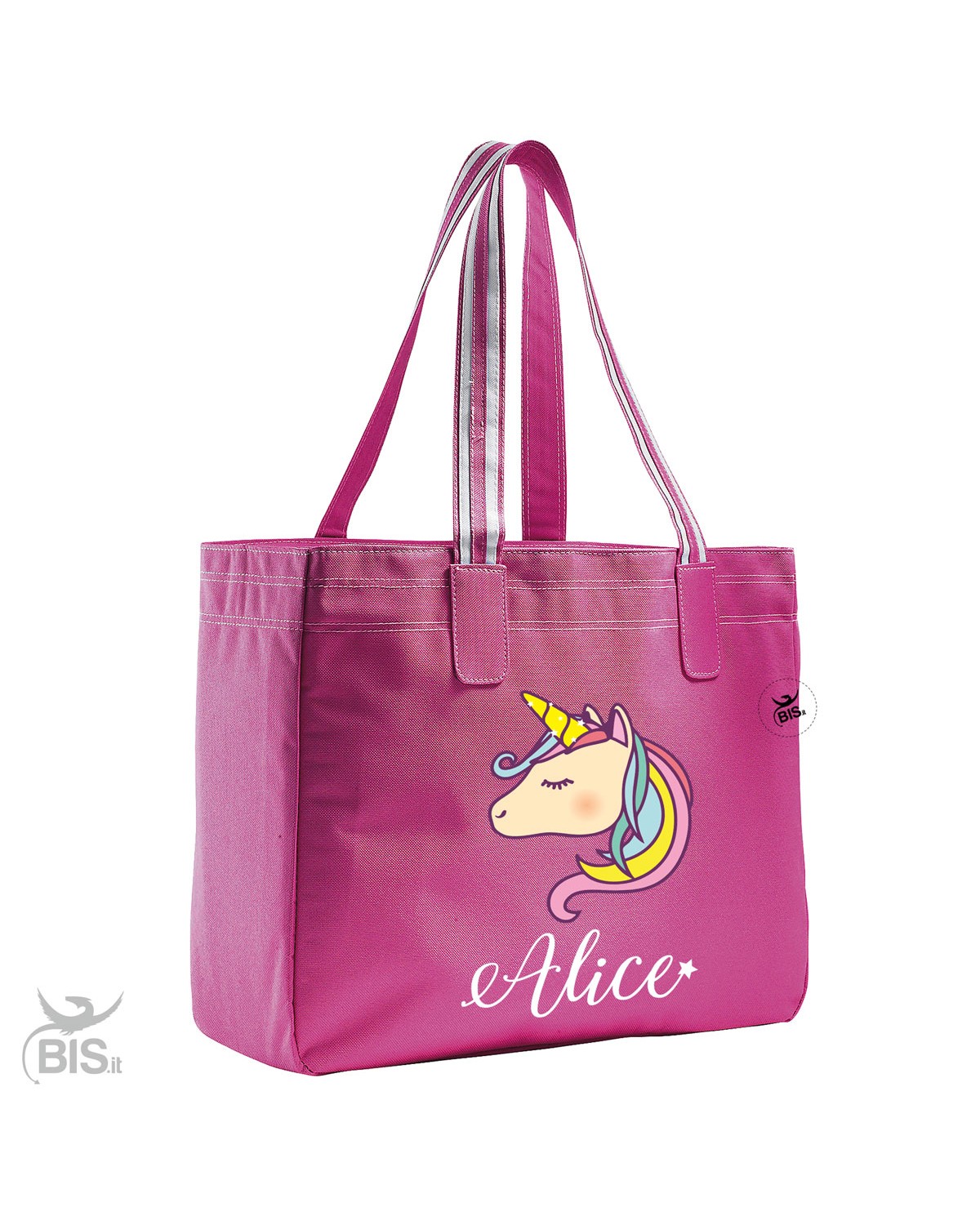 Borsa Mare COLOR Unicorno da personalizzare con nome