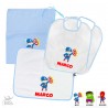Kit asilo stampa "Super eroe", da personalizzare col nome