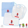 Kit asilo stampa "Super eroe", da personalizzare col nome