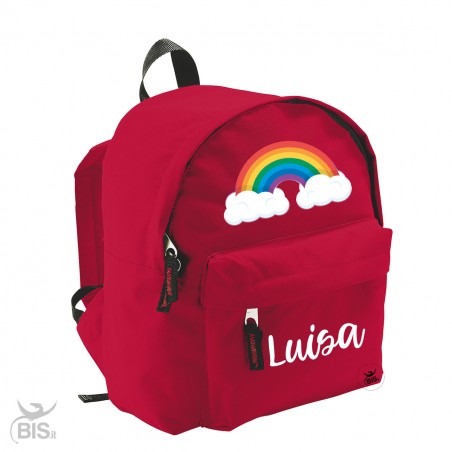 Zaino trandy "Arcobaleno" con nome