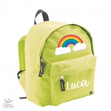 Zaino trandy "Arcobaleno" con nome