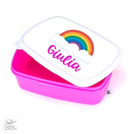 Porta pranzo e merenda stampa "Arcobaleno"