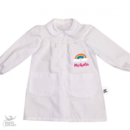 Grembiule bimba  personalizzabile arcobaleno